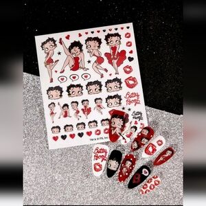 BETTY BOOP Nail Art Stickers